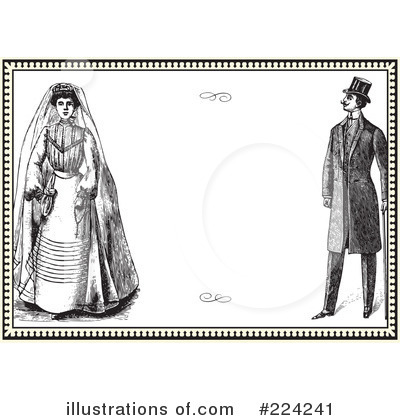 Royalty-Free (RF) Wedding Clipart Illustration by BestVector - Stock Sample #224241