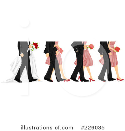 Royalty-Free (RF) Wedding Clipart Illustration by BNP Design Studio - Stock Sample #226035