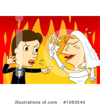 Royalty-Free (RF) Wedding Couple Clipart Illustration by mayawizard101 - Stock Sample #1083544