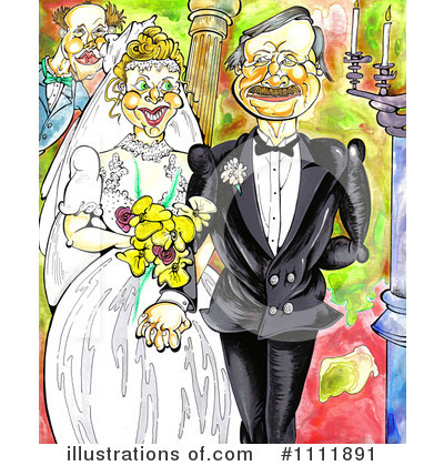 Royalty-Free (RF) Wedding Couple Clipart Illustration by Prawny - Stock Sample #1111891