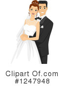 Wedding Couple Clipart #1247948 by BNP Design Studio