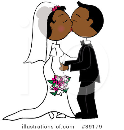 Royalty-Free (RF) Wedding Couple Clipart Illustration by Pams Clipart - Stock Sample #89179