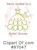 Wedding Dress Clipart #97047 by Pams Clipart