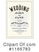 Wedding Invitation Clipart #1166783 by BestVector