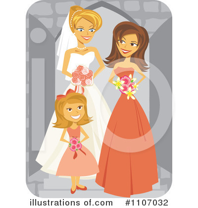 Wedding Party Clipart #1107032 by Amanda Kate