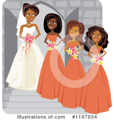 Wedding Party Clipart #1107034 by Amanda Kate
