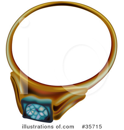Royalty-Free (RF) Wedding Ring Clipart Illustration by dero - Stock Sample #35715