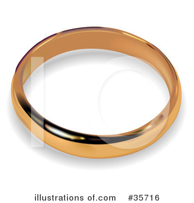 Royalty-Free (RF) Wedding Ring Clipart Illustration by dero - Stock Sample #35716
