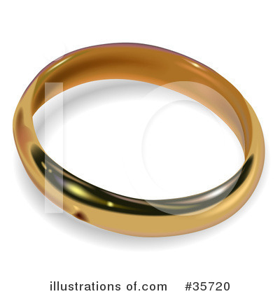 Royalty-Free (RF) Wedding Ring Clipart Illustration by dero - Stock Sample #35720