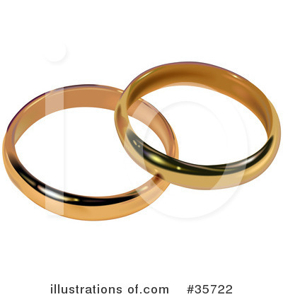 Royalty-Free (RF) Wedding Ring Clipart Illustration by dero - Stock Sample #35722