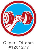 Weightlifting Clipart #1261277 by patrimonio