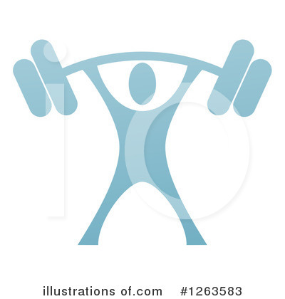Weightlifting Clipart #1263583 by AtStockIllustration
