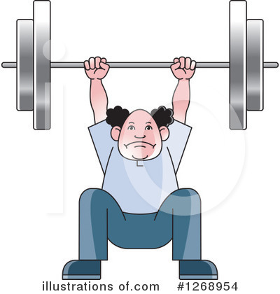 Royalty-Free (RF) Weightlifting Clipart Illustration by Lal Perera - Stock Sample #1268954
