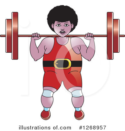 Royalty-Free (RF) Weightlifting Clipart Illustration by Lal Perera - Stock Sample #1268957