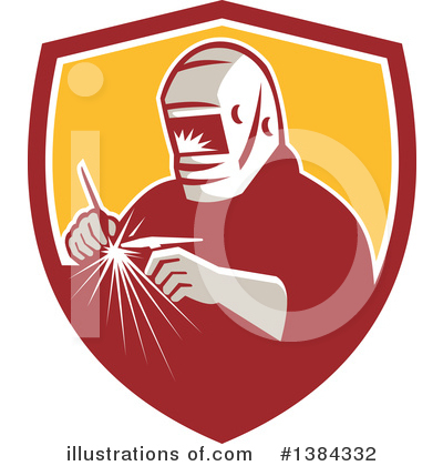 Royalty-Free (RF) Welder Clipart Illustration by patrimonio - Stock Sample #1384332