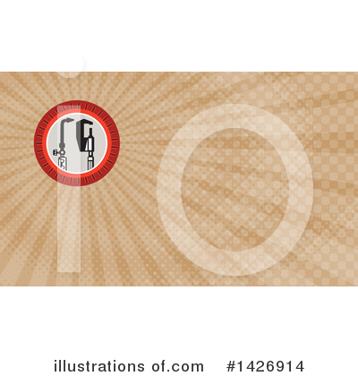 Business Card Template Clipart #1426914 by patrimonio