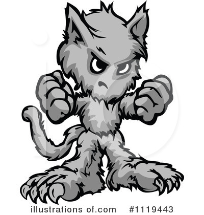 Royalty-Free (RF) Werewolf Clipart Illustration by Chromaco - Stock Sample #1119443