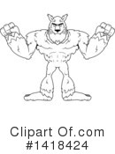 Werewolf Clipart #1418424 by Cory Thoman