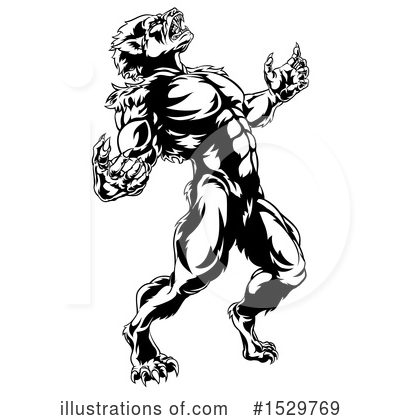 Werewolf Clipart #1529769 by AtStockIllustration