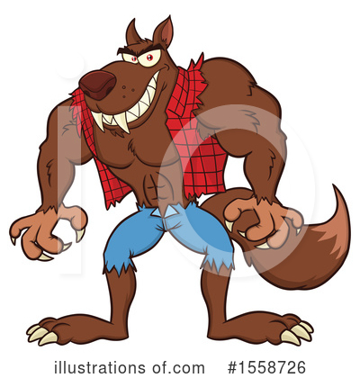 Wolf Clipart #1558726 by Hit Toon