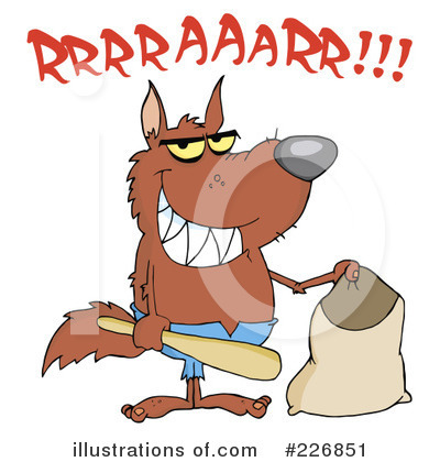 Royalty-Free (RF) Werewolf Clipart Illustration by Hit Toon - Stock Sample #226851