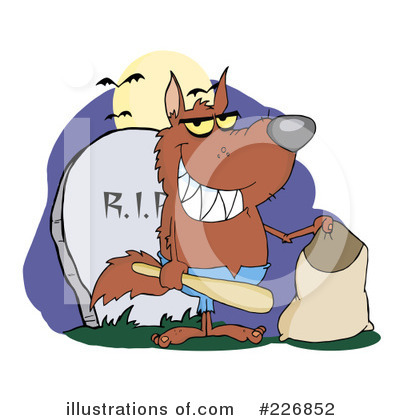 Royalty-Free (RF) Werewolf Clipart Illustration by Hit Toon - Stock Sample #226852