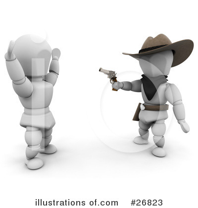 Royalty-Free (RF) Western Clipart Illustration by KJ Pargeter - Stock Sample #26823