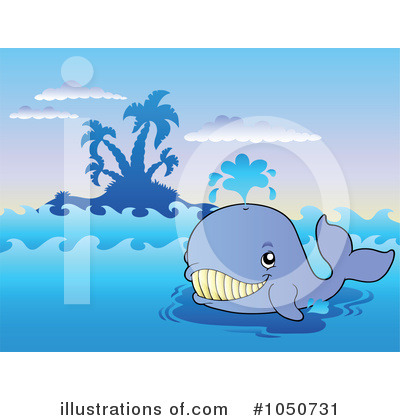 Royalty-Free (RF) Whale Clipart Illustration by visekart - Stock Sample #1050731