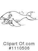 Whale Clipart #1110506 by Dennis Holmes Designs