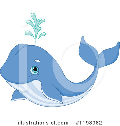 Royalty-Free (RF) Whale Clipart Illustration by Pushkin - Stock Sample #1198982