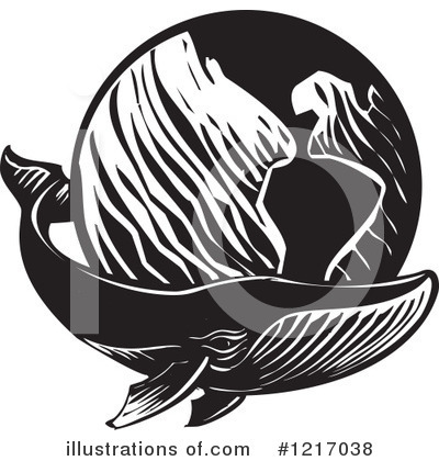 Royalty-Free (RF) Whale Clipart Illustration by xunantunich - Stock Sample #1217038