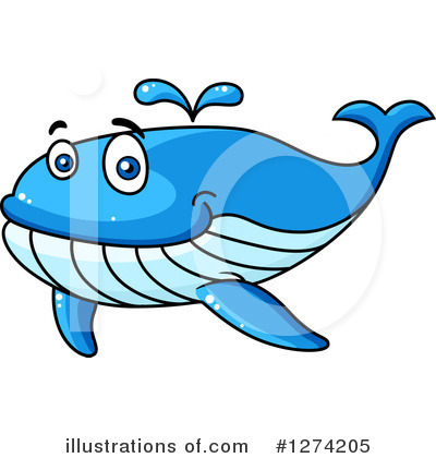 Whale Clipart #1274205 by Vector Tradition SM