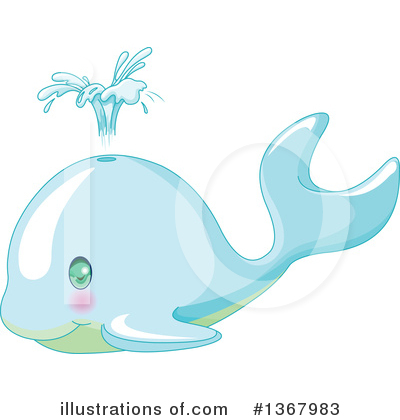 Royalty-Free (RF) Whale Clipart Illustration by Pushkin - Stock Sample #1367983