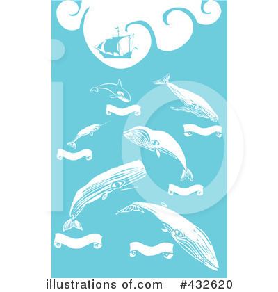 Royalty-Free (RF) Whales Clipart Illustration by xunantunich - Stock Sample #432620