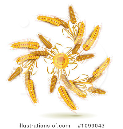 Royalty-Free (RF) Wheat Clipart Illustration by merlinul - Stock Sample #1099043