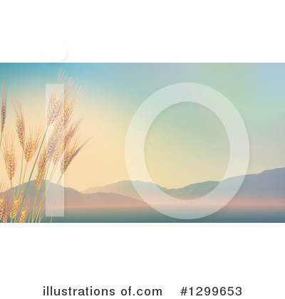 Royalty-Free (RF) Wheat Clipart Illustration by KJ Pargeter - Stock Sample #1299653