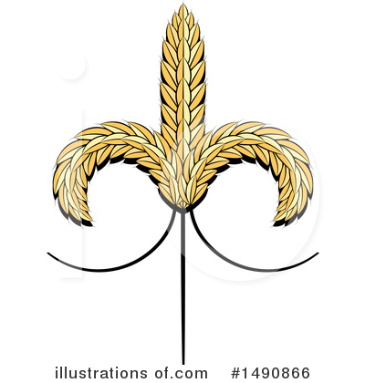 Royalty-Free (RF) Wheat Clipart Illustration by Lal Perera - Stock Sample #1490866