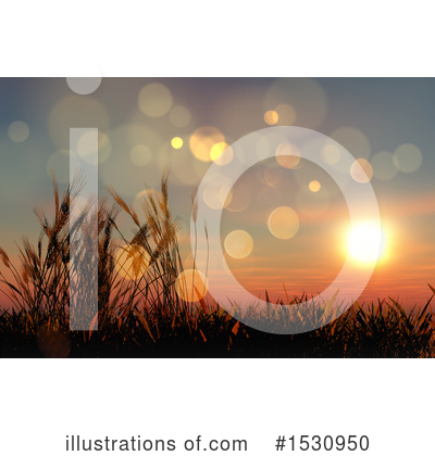 Royalty-Free (RF) Wheat Clipart Illustration by KJ Pargeter - Stock Sample #1530950