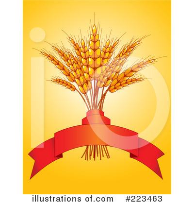 Royalty-Free (RF) Wheat Clipart Illustration by Pushkin - Stock Sample #223463