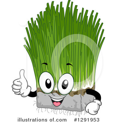 Royalty-Free (RF) Wheatgrass Clipart Illustration by BNP Design Studio - Stock Sample #1291953