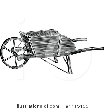 Wheelbarrow Clipart #1115155 by Prawny Vintage