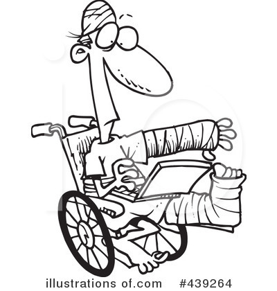 Royalty-Free (RF) Wheelchair Clipart Illustration by toonaday - Stock Sample #439264
