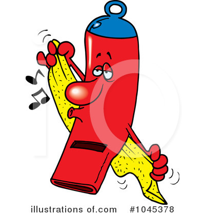Royalty-Free (RF) Whistle Clipart Illustration by toonaday - Stock Sample #1045378