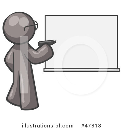 Royalty-Free (RF) White Board Clipart Illustration by Leo Blanchette - Stock Sample #47818