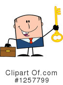 White Businessman Clipart #1257799 by Hit Toon