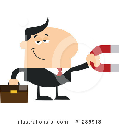 Caucasian Businessman Clipart #1286913 by Hit Toon