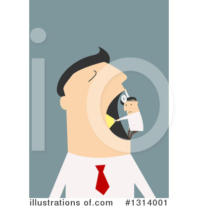 Royalty-Free (RF) White Businessman Clipart Illustration by Vector Tradition SM - Stock Sample #1314001