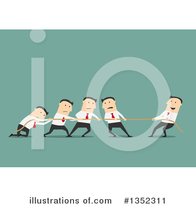 Royalty-Free (RF) White Businessman Clipart Illustration by Vector Tradition SM - Stock Sample #1352311
