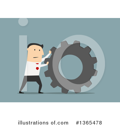 Royalty-Free (RF) White Businessman Clipart Illustration by Vector Tradition SM - Stock Sample #1365478