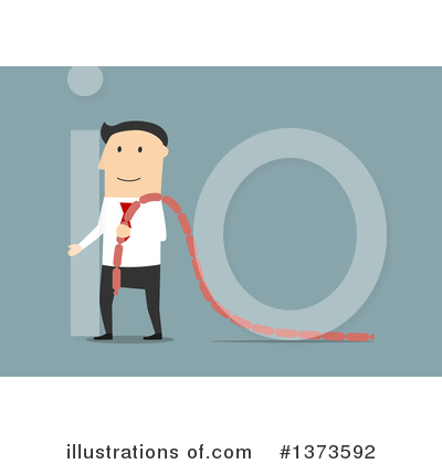 Royalty-Free (RF) White Businessman Clipart Illustration by Vector Tradition SM - Stock Sample #1373592